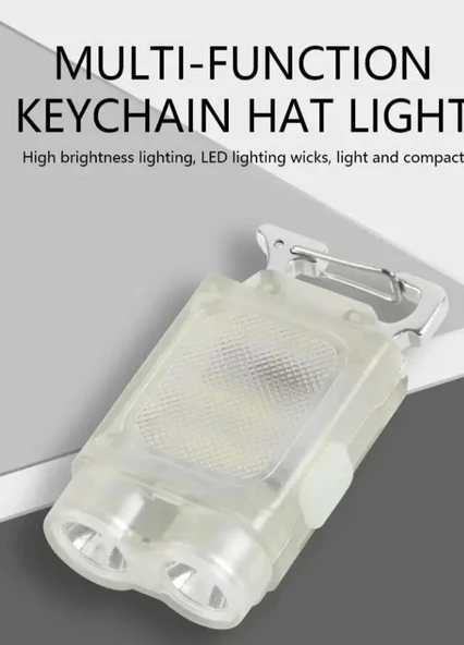 V15 Edc El Feneri 1200lm Anahtarlık Işık Tip-c Şarj Edilebilir Taşınabilir Mini Torch Mıknatıs Klips Ile Kamp Cep Fener - 8