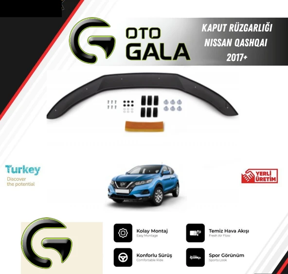 KAPUT RÜZGARLIĞI NISSAN QASHQAI 2017+