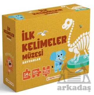 İlk Kelimeler Müzesi - Hayvanlar (İngilizce Destekli Kitap Ve Yapboz Seti) - Kolektif