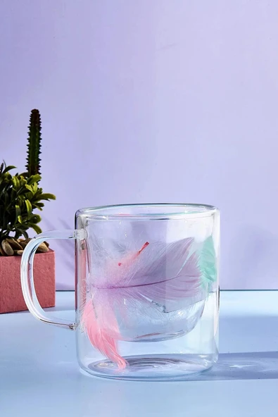Double Feather 300 ml Cidarlı Kupa