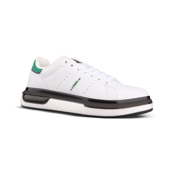 Erkek Sneaker - Beyaz-Yeşil,