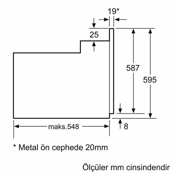 Bosch HBF512BB1T Siyah Ankastre Fırın - 5