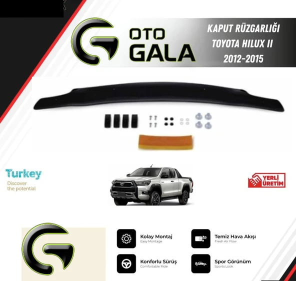 KAPUT RÜZGARLIĞI TOYOTA HILUX II 2012-2015