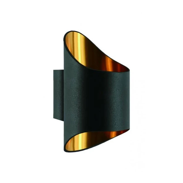 CATA CT-5426 KL-50 Troya Aplik G-9 siyah gold kasa LED Duvar Apliği Dekoratif Sıva Üstü - 3