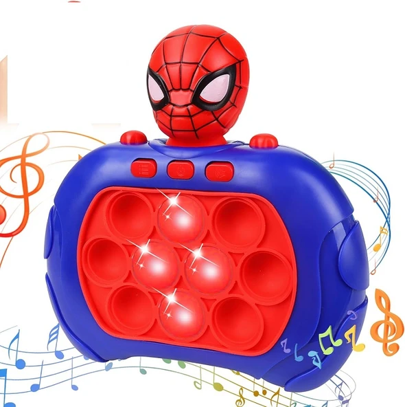 POPİT IŞIKLI SESLİ OYUNCAK POPİT ÖRÜMCEK ADAM DUYUSAL OYUNCAK POPİT OYUNCAĞI SPIDER MAN