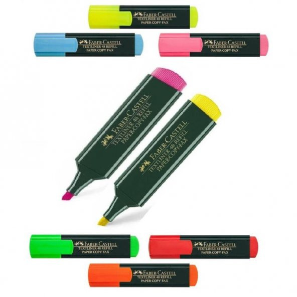 Fosforlu Kalem Sarı Pembe İşaret Kalem 1548 Texliner Tüm Renkler 2 Adet