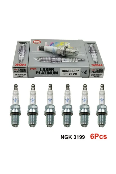 NGK Bmw E39 520i Ateşleme Bujisi 6 ADET PLATİN 1999-2003 ngk 4 TIRNAK ( BUJİSİ) ürün görseli 1