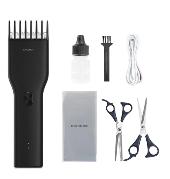 Enchen Boost Siyah Taşınabilir Şarjlı Saç Kesim Seti - Resim 2