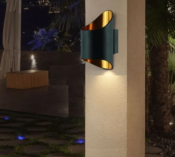 CATA CT-5426 KL-50 Troya Aplik G-9 siyah gold kasa LED Duvar Apliği Dekoratif Sıva Üstü - 5