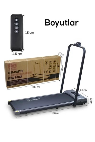 Bluetoothlu , Uygulamadan Ayarlanabilir Uzaktan Kumandalı Yürüme Ve Koşu Bandı - 7
