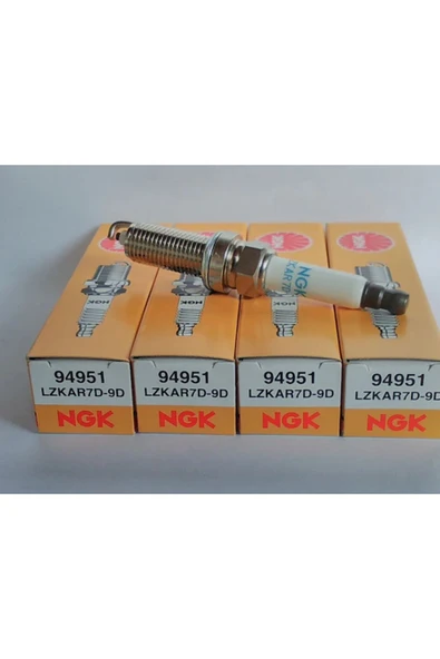 NGK 94951 LZKAR7D9D Dacia Duster 2 - Megane 4 Ateşleme Bujisi 4 Adet Takım
