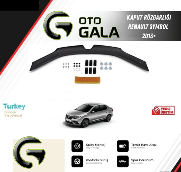 KAPUT RÜZGARLIĞI RENAULT SYMBOL 2013+