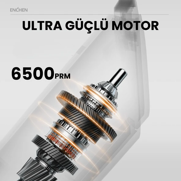 Enchen Boost Siyah Taşınabilir Şarjlı Saç Kesim Makinesi - Resim 5