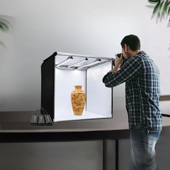 Gdx Pro II 3 Led Işıklı Ürün Çekim Çadırı 40x40 cm