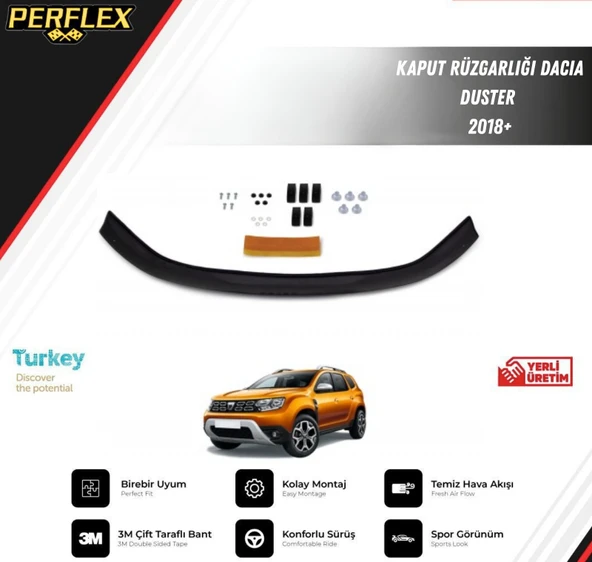 KAPUT RÜZGARLIĞI DACIA DUSTER 2018+