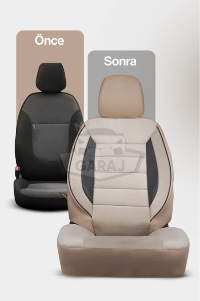 Opel Astra Corsa Vectra İnsignia Mokka Uyumlu Krem Tay Tüyü Ön Arka Full Takım Koltuk Kılıfı Boyun Yastığı Kemer Koforu Direksiyon Kılıfı Seti - 3
