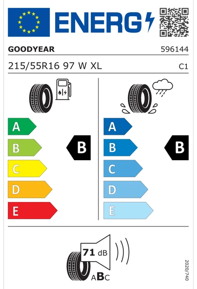 215/55R16 97W Goodyear Eagle Sport 2 (Üretim Tarihi 50. Hafta 2024) Yaz Lastiği - 3