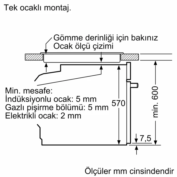 Bosch HJG852YW0T Beyaz Ankastre Fırın - 4