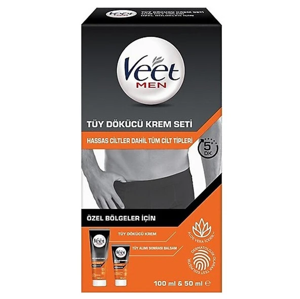 Veet Men Tüy Dökücü Krem 100 ml + Balsam 50 ml