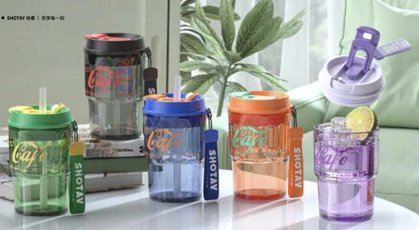 Shotay Class Tritan Bardak Matara 470Ml Siyah - 6