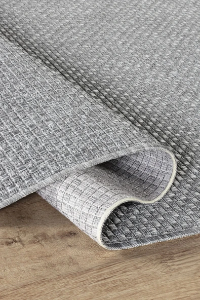 BOUCLE Naturel Sisal Jüt Halı Modern Hasır Kilim Oturma Odası Salon Mutfak Balkon Yolluk Halısı Açık Gri - 2