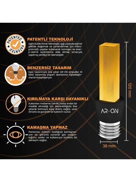 AR-ON Yeni Nesil LED Ampul MOD1002-14-2700 - 3
