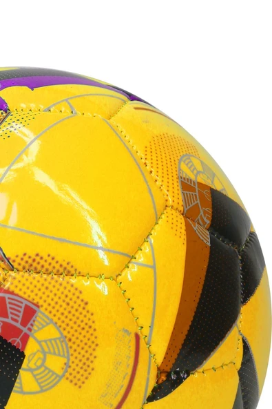 Hentbol Topu Renkli Euro Parlak Katmanlı Çocuk Mini Futbol Topu No:1 İç Mekan Minik Top F88 - 7