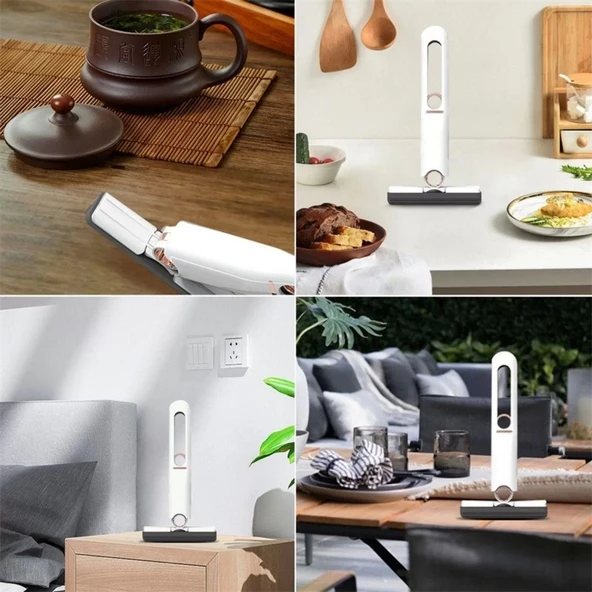 Kendinden Sıkmalı Mini Mop Cam Fayans  Mini Temizlik Mopu - 3