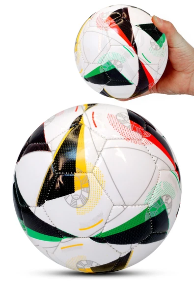 Hentbol Topu Renkli Euro Parlak Katmanlı Çocuk Mini Futbol Topu No:1 İç Mekan Minik Top F88