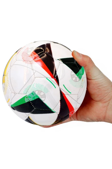 Hentbol Topu Renkli Euro Parlak Katmanlı Çocuk Mini Futbol Topu No:1 İç Mekan Minik Top F88 - 5