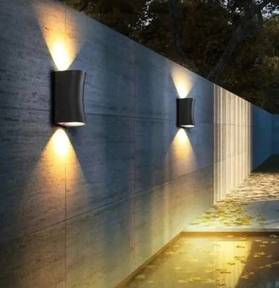 CATA CT-7064 6W Solomon LED Aplik dış mekan aydınlatma Modern bahçe lambası duvar montaj 3200K - 3