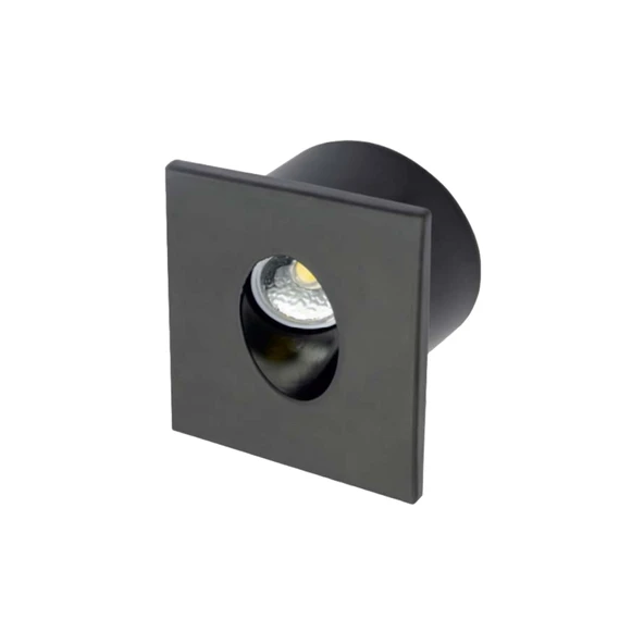 CATA CT-5179SG 3W LED koridor armatür siyah kasa iç mekan aydınlatma Modern günışığı 3200K