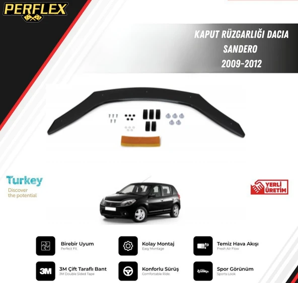 KAPUT RÜZGARLIĞI DACIA SANDERO 2009-2012