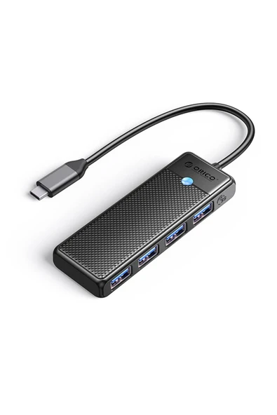 Orico 4 Portlu Type-C To USB 3.0 Yüksek Hızlı 5gbps Hub Çoklayıcı Siyah - 2