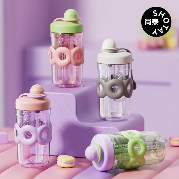 Shotay Bubbl Su Matarası Tritan Pembe 650Ml - 4