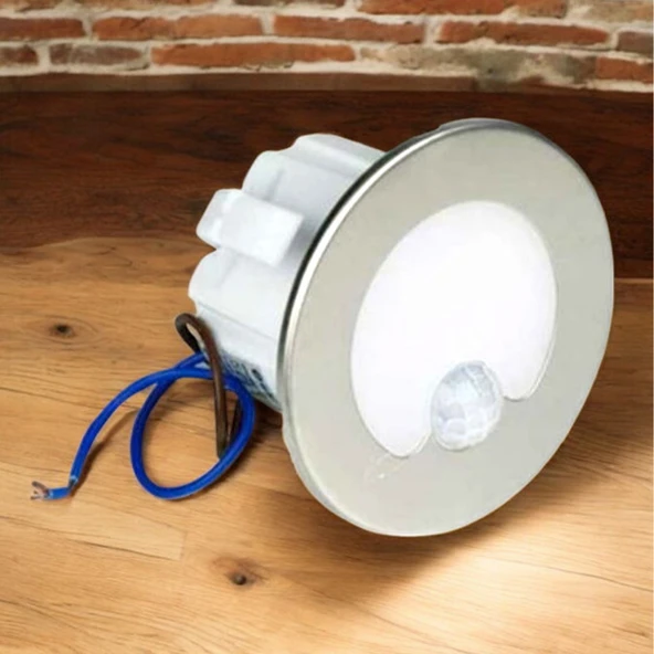 CATA CT-5174B 1.5W Radar sensörlü LED koridor yuvarlak beyaz kasa armatür  gün ışığı iç mekan aydınlatma - 3