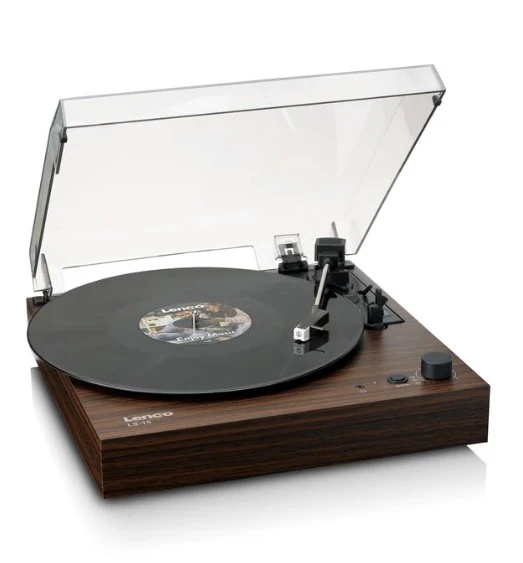 LENCO LS-15WD - Bluetooth'lu® pikap, iki dahili hoparlör ve AT3600L kartuşu - Ahşap rengi - 4