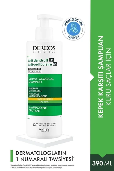 Vichy Dercos Anti Dandruff Kepek Karşıtı Şampuan 390 ml