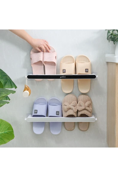 Kendinden yapışkanlı el yüz havlu askısı havlu organizeri terlik askısı delmeye gerek yok - 6