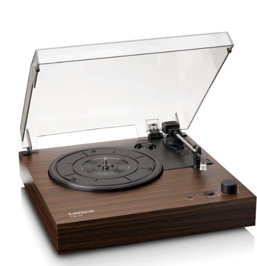 LENCO LS-15WD - Bluetooth'lu® pikap, iki dahili hoparlör ve AT3600L kartuşu - Ahşap rengi - 7