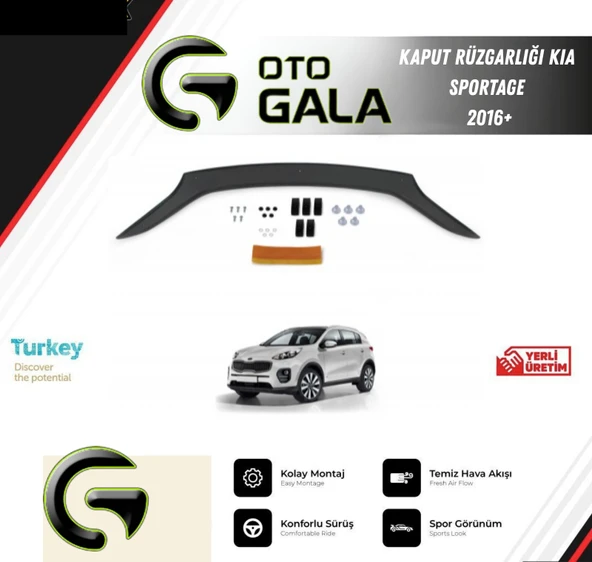 KAPUT RÜZGARLIĞI KIA SPORTAGE 2016+