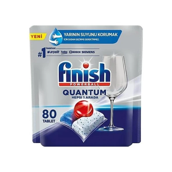 Finish Quantum Hepsi 1 Arada Bulaşık Makinesi Deterjanı 80 Tablet