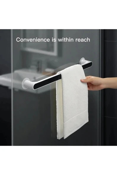 Kendinden yapışkanlı el yüz havlu askısı havlu organizeri terlik askısı delmeye gerek yok - 7