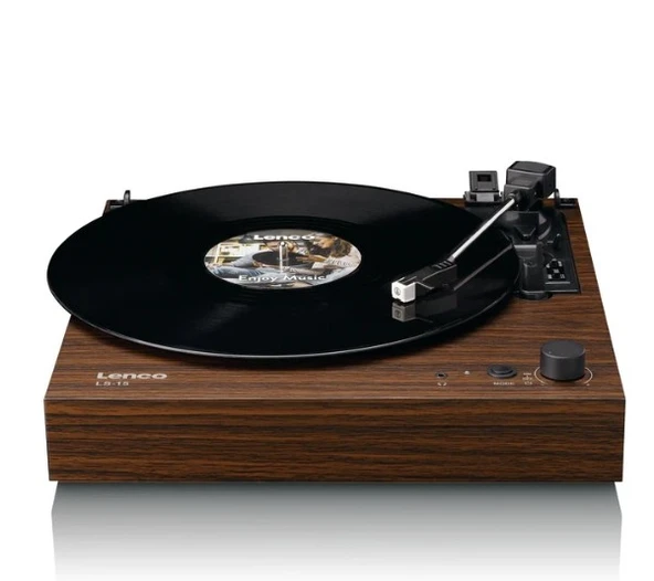 LENCO LS-15WD - Bluetooth'lu® pikap, iki dahili hoparlör ve AT3600L kartuşu - Ahşap rengi - 8