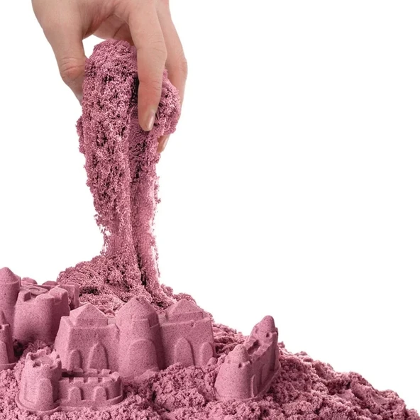 03693 Aksesuarlı Pembe Kinetik Oyun Kumu 1000 Gr - 3