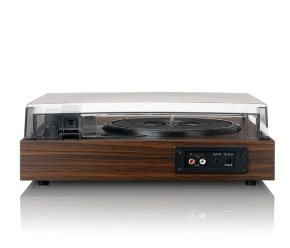 LENCO LS-15WD - Bluetooth'lu® pikap, iki dahili hoparlör ve AT3600L kartuşu - Ahşap rengi - 10