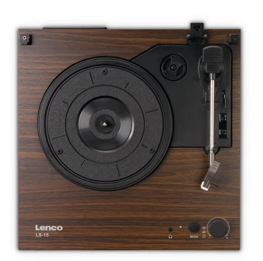 LENCO LS-15WD - Bluetooth'lu® pikap, iki dahili hoparlör ve AT3600L kartuşu - Ahşap rengi - 6