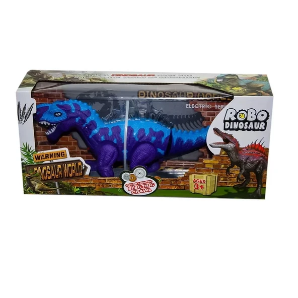 272-003abc Kutulu Pilli Sesli Işıklı Dinozor - Can-em Oyuncak