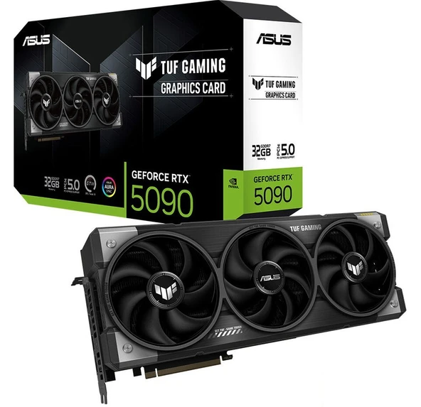 ASUS-TUF-RTX5090-O32G-GAMING-NVIDIA-GEFORCE-RTX 5090-32GB GDDR7-512BIT--OC-2XHDMI-3XDP-RGB-DLSS4