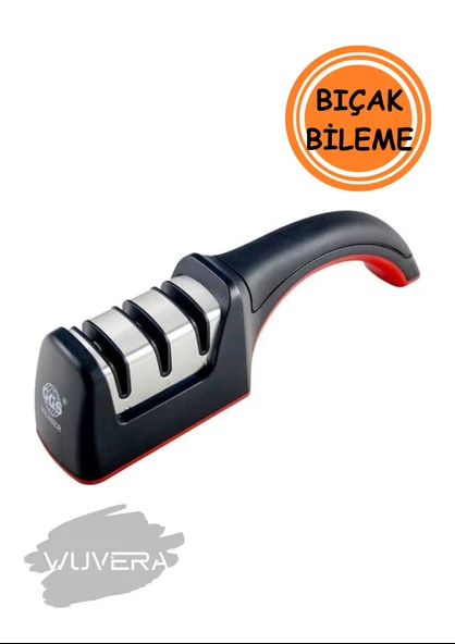 Wuvera Profesyonel Bıçak Bileyici – 3 Açılı Elmas, Seramik ve Çelik El Bıçakları Bileme